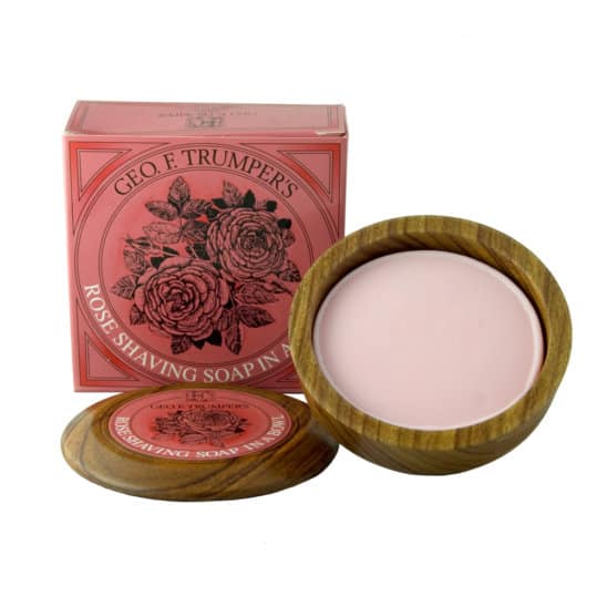 GEO F. TRUMPER Roses Shaving Soap con Wooden Bowl 80g