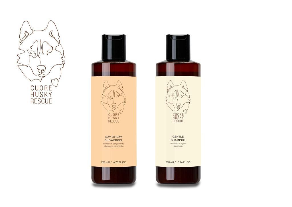 Duo Gentle Shampoo + Day by Day Showergel per Cuore Husky Rescue