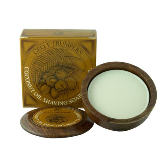 GEO F. TRUMPER Coconut Oil Shaving Soap con Wooden Bowl  80g