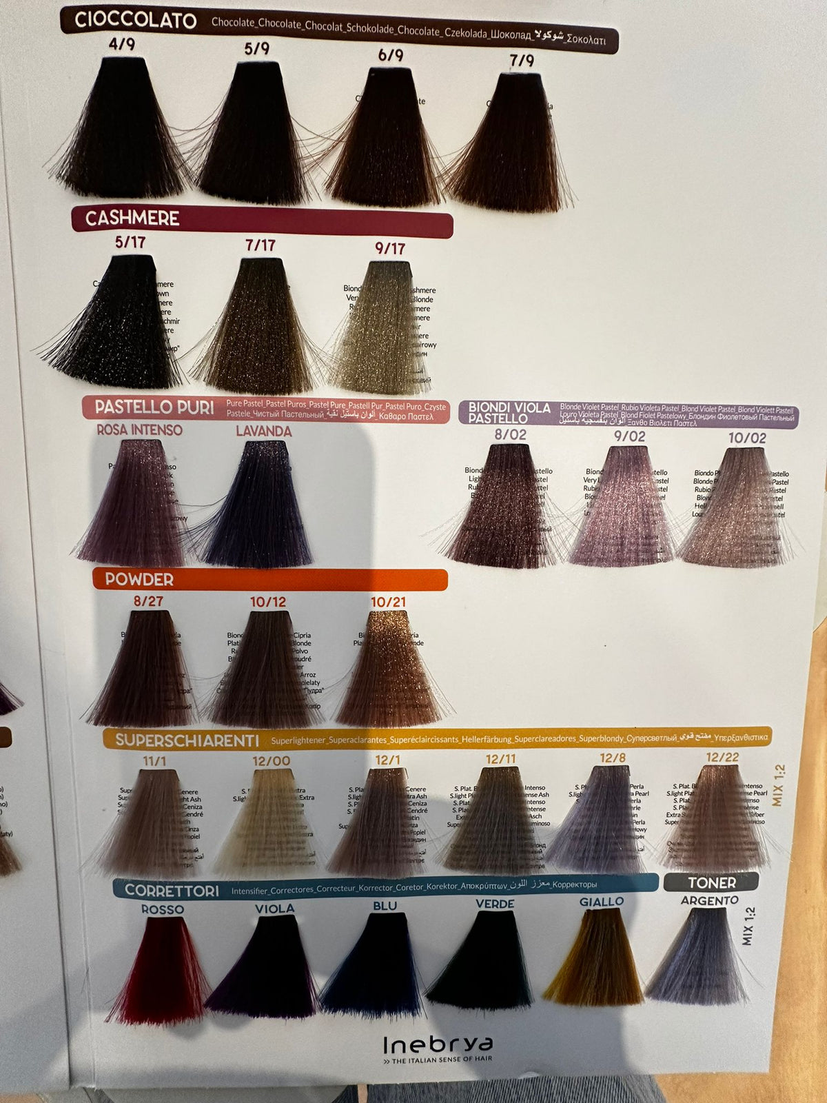 Ingrezza Color Inebrya Color: correttori e tonalizzanti per capelli