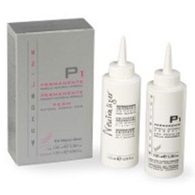 Echos Line Perms Mono-Dose - P1 Permanente capelli naturali normali + N Neutralizzante universale per permanente 100 ml + 120 ml